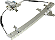 Rear, Passenger Side Power Window Regulator, With Motor