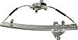 Rear, Passenger Side Power Window Regulator, With Motor