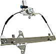 Rear, Driver Side Power Window Regulator, With Motor