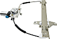 Rear, Driver Side Power Window Regulator, With Motor