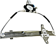 Rear, Driver Side Power Window Regulator, With Motor