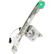 Rear, Passenger Side Power Window Regulator, With Motor