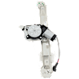 Rear, Passenger Side Power Window Regulator, With Motor