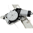 Rear, Passenger Side Power Window Regulator, With Motor