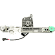 Rear, Driver Side Power Window Regulator, With Motor