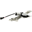 Rear, Driver Side Power Window Regulator, With Motor