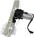 Rear, Passenger Side Power Window Regulator, With Motor