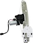 Rear, Passenger Side Power Window Regulator, With Motor