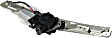 Rear, Driver Side Power Window Regulator, With Motor