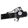 Rear, Passenger Side Power Window Regulator, With Motor