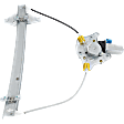 Rear, Driver Side Window Regulator, Power, With 2-Prong Connector