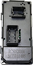 2011 Chevrolet Traverse - Front, Driver Side Window Switch, without Power Folding Mirrors, Excludes Mirror Switch, Black, 4 Buttons