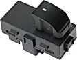 Rear, Driver or Passenger Side Window Switch, Black, 1-Button