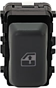 Front, Passenger Side Window Switch, Black