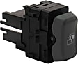 Front, Passenger Side Window Switch, Black