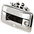 Tailgate Handle, Chrome Plastic With Camera hole