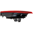 Passenger Side, Inner Tail Light, with Bulb, Halogen, Clear and Red Lens