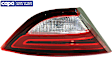 Driver Side, Inner Tail Light, with Bulb, Halogen, Clear and Red Lens, CAPA CERTIFIED
