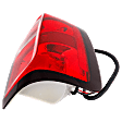 Passenger Side Tail Light, With bulb(s), Halogen, Red Lens, CAPA CERTIFIED