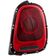 Passenger Side Tail Light, With bulb(s), Halogen, Red Lens, Convertible 16-17/Hatchback, CAPA CERTIFIED