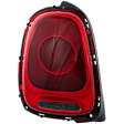 2014-2018 Mini Cooper - Driver Side Tail Light, With bulb(s), Halogen, Red Lens, Convertible 16-17/Hatchback, CAPA CERTIFIED