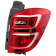 Passenger Side Tail Light, with Bulb, Halogen, Red Lens
