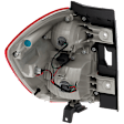 Passenger Side Tail Light, with Bulb, Halogen, Red Lens