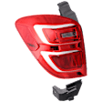 2016-2017 Chevrolet Equinox - Driver Side Tail Light, with Bulb, Halogen, Red Lens