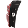 Driver Side Tail Light, with Bulb, Halogen, Red Lens, CAPA CERTIFIED