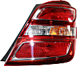 Passenger Side Tail Light, with Bulb, LED, Red Lens