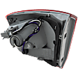 Driver Side, Inner Tail Light, with Bulb, Halogen, Clear and Red Lens, CAPA CERTIFIED