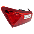Driver Side, Outer Tail Light, with Bulb, Halogen, Clear and Red Lens, CAPA CERTIFIED
