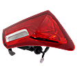 Driver Side, Outer Tail Light, with Bulb, Halogen, Clear and Red Lens, CAPA CERTIFIED