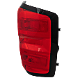 Passenger Side Tail Light, with Bulb, Halogen, Clear and Red Lens