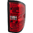 Passenger Side Tail Light, with Bulb, Halogen, Clear and Red Lens, CAPA CERTIFIED