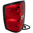 2017 Chevrolet Silverado 1500 Custom - Driver Side Halogen Tail Light, With bulb(s), For Models Without Accent light, OE Replacement, CAPA Certified