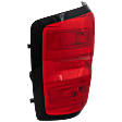 2017 Chevrolet Silverado 1500 Custom - Driver Side Halogen Tail Light, With bulb(s), For Models Without Accent light, OE Replacement, CAPA Certified