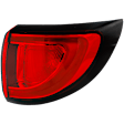 Passenger Side, Outer Tail Light, with Bulb, LED, Mounts On Body, CAPA CERTIFIED