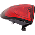 2020 Chrysler Voyager - Driver Side, Outer Halogen Tail Light, With bulb(s), Mounts on Body, OE Replacement