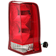 Passenger Side Tail Light, with Bulb, Halogen, Red Lens, Base Model
