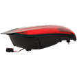Driver Side, Inner Tail Light, with Bulb, LED, Clear and Red Lens, CAPA Certified