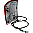 2017 Chevrolet Silverado 1500 Custom - Passenger Side LED Tail Light, With bulb(s), OE Replacement