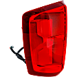 Driver Side Tail Light, with Bulb, LED, Clear and Red Lens