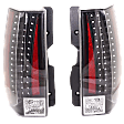 Driver and Passenger Side Tail Light, with Bulbs, Halogen/LED Combo, Clear Lens