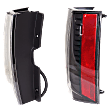 Driver and Passenger Side Tail Light, with Bulbs, Halogen/LED Combo, Clear Lens