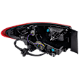 Passenger Side, Outer Tail Light, with Bulb, LED, Clear Lens