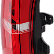 Driver and Passenger Side Tail Light, with Bulbs, Halogen, Clear and Red Lens