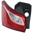 Driver Side, Outer LED Tail Light, With bulb(s), OE Replacement, CAPA Certified