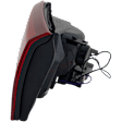 Passenger Side, Inner Tail Light, with Bulb, LED, Mounts On Luggage Lid, CAPA CERTIFIED