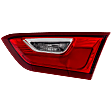Driver Side, Inner Tail Light, with Bulb, LED, Mounts On Luggage Lid, CAPA CERTIFIED